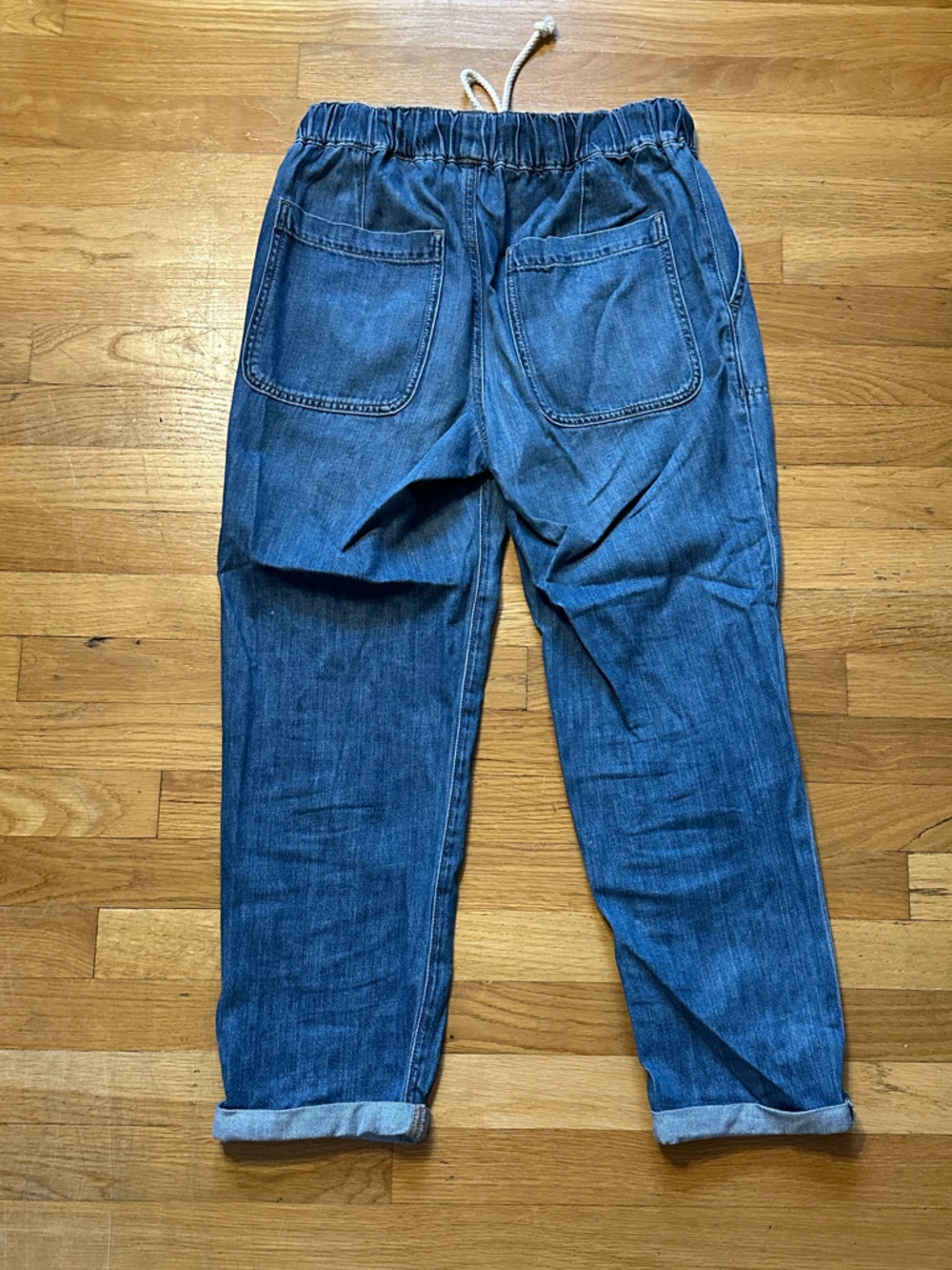 Jcrew Denim Drawstring Pants - Picture 2 of 2